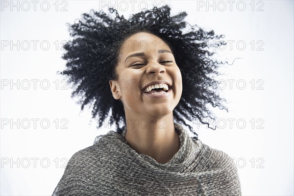 African American woman laughing