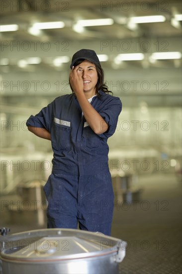 Chilean woman at winery