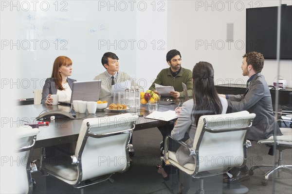 Business people working in office