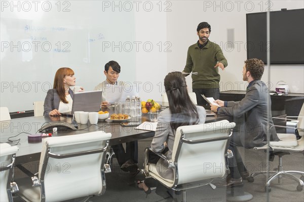 Business people working in office