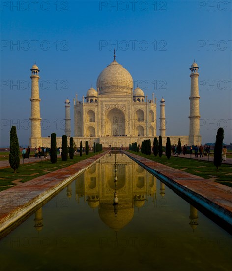 Pond reflection at Taj Mahal