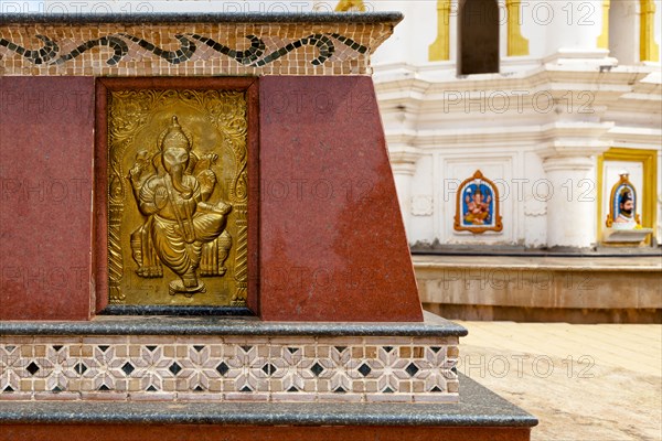 Detail on wall of the Shri Mahalsa Temple