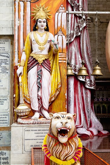 Female statue in Hindu temple