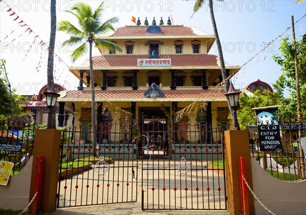 Gates in front of Hindu temple