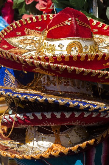 Stack of Mexican sombreros