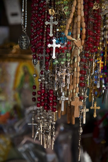 Close up of rosaries
