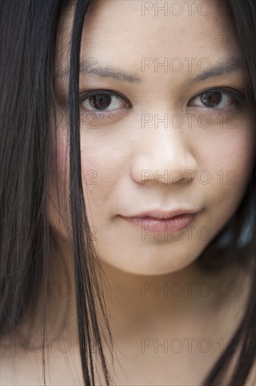 Serious Vietnamese woman