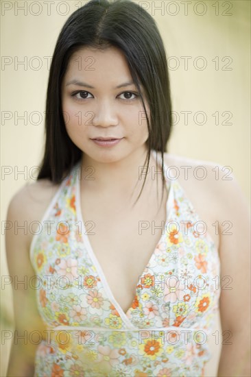 Serious Vietnamese woman