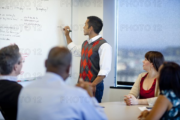 Business people having meeting in conference room