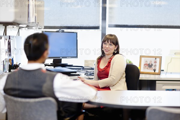 Business people talking in office