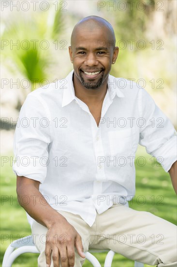 Smiling Black man