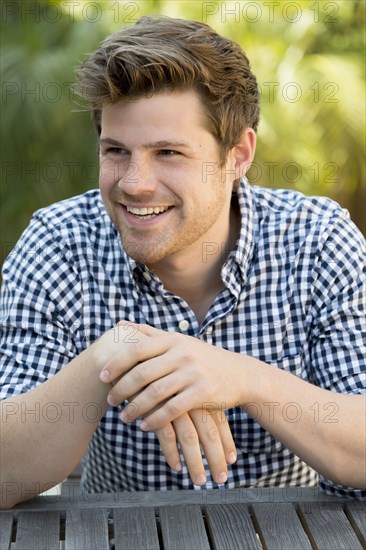 Man sitting outdoors