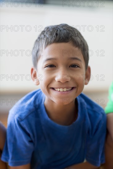 Hispanic boy smiling