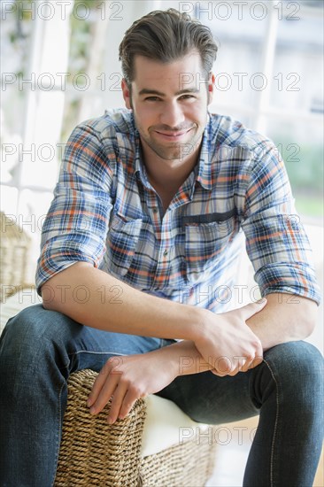 Caucasian man smiling