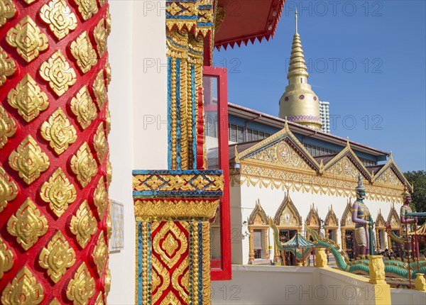 Wat Chayamangkalaram temple under blue sky