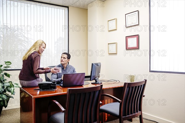 Business people talking in office