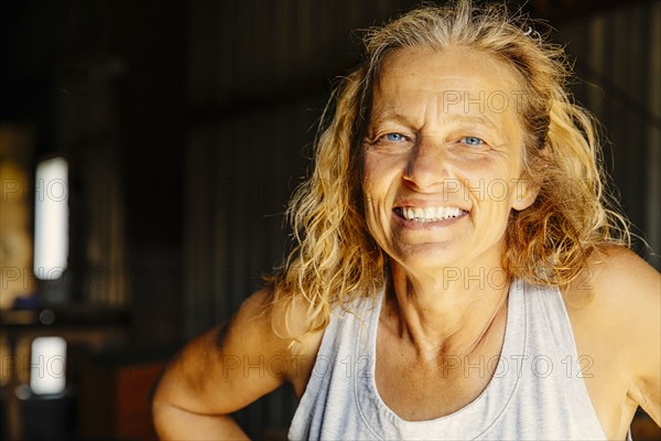 Close up of Caucasian woman smiling