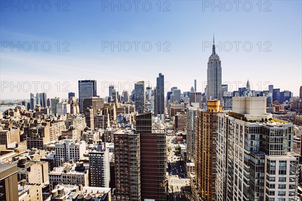 Aerial view of New York cityscape