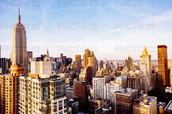 Aerial view of New York cityscape