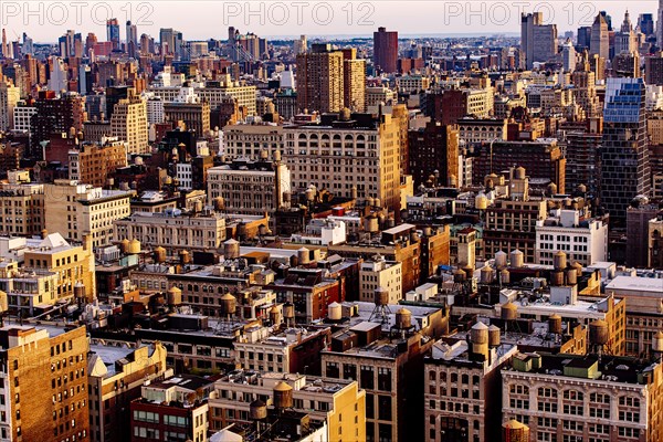 Aerial view of New York cityscape