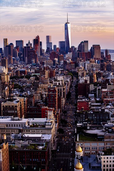 Aerial view of New York cityscape