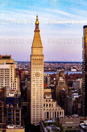 Aerial view of New York cityscape