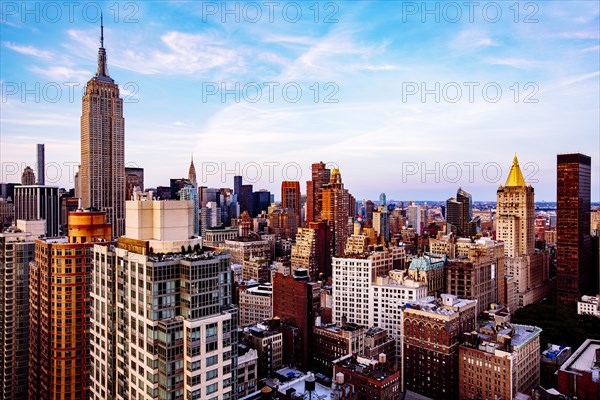 Aerial view of New York cityscape