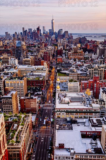 Aerial view of New York cityscape