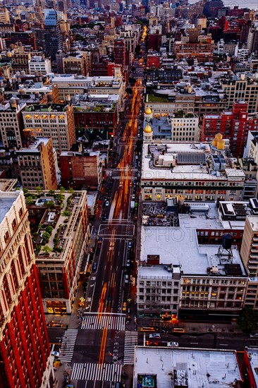 Aerial view of New York cityscape