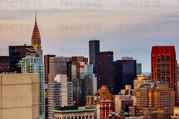 Aerial view of New York cityscape