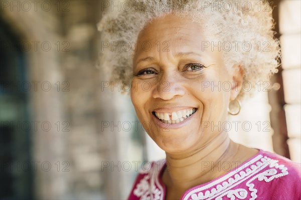 Black woman smiling