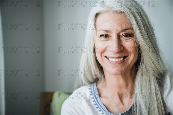 Caucasian woman smiling