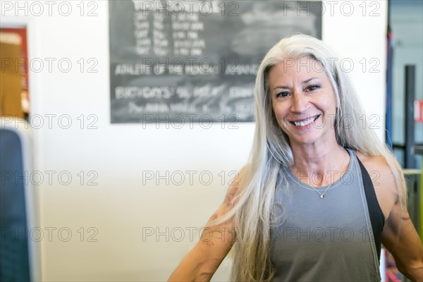 Smiling Caucasian woman