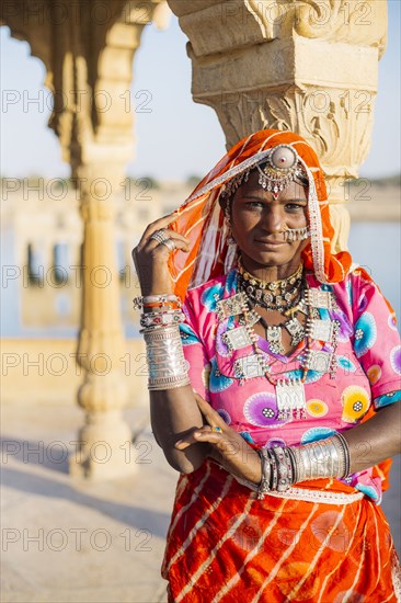 Indian woman wearing traditional jewelry