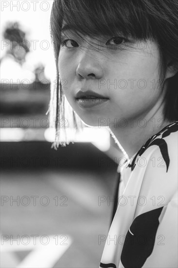 Close up of smiling Chinese woman