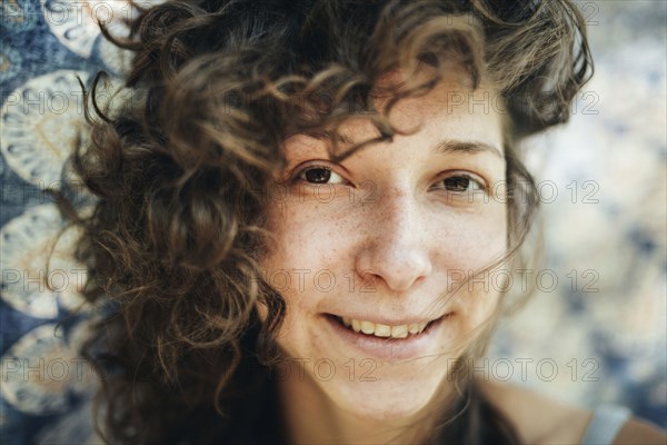 Portrait of smiling Caucasian woman