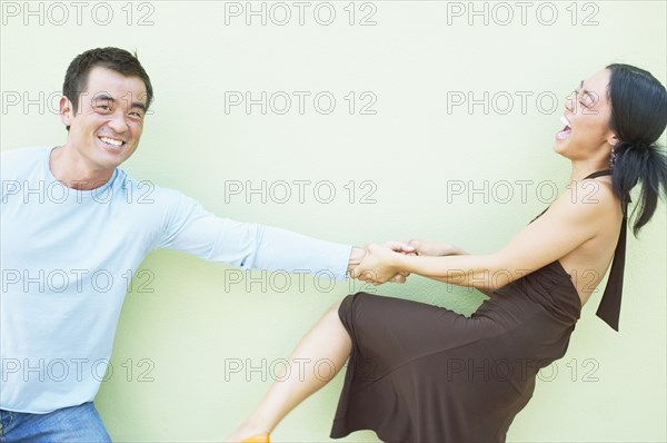 Portrait of couple laughing