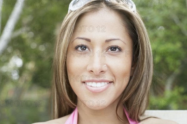 Portrait of a young woman smiling