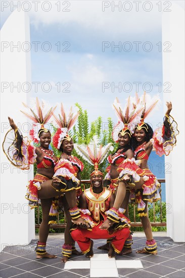 African group wearing traditional clothing