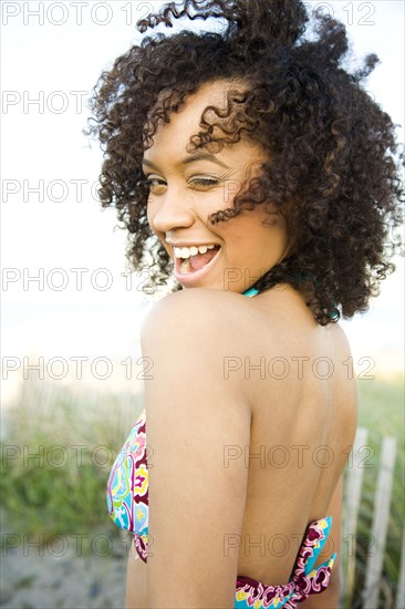 Smiling Hispanic woman