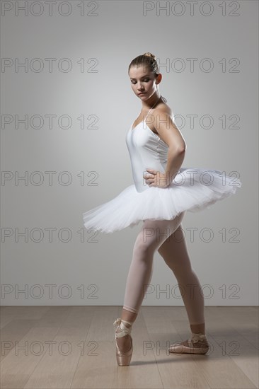 Graceful ballet dancer in tutu