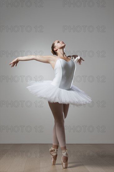 Graceful ballet dancer in tutu