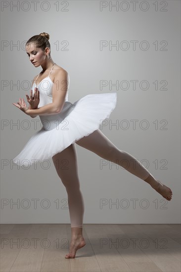 Graceful ballet dancer in tutu