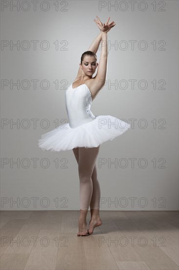 Graceful ballet dancer in tutu