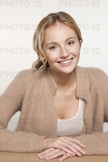 Caucasian woman smiling