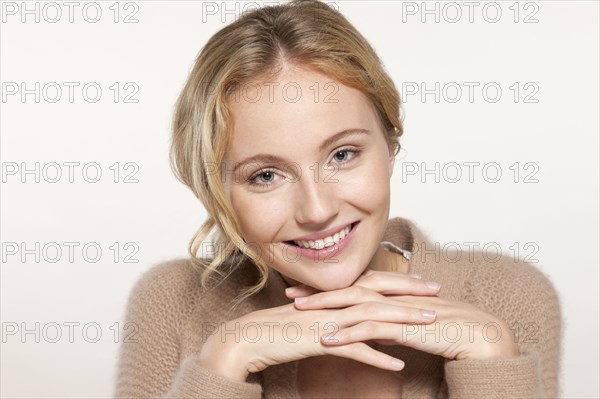 Caucasian woman smiling