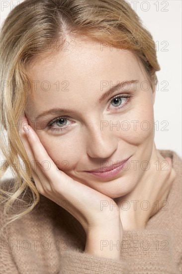 Caucasian woman smiling