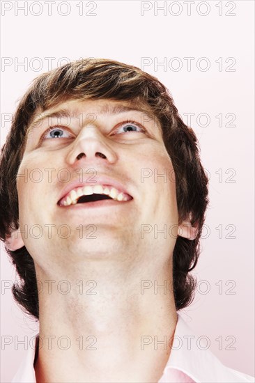 Close up of Caucasian man smiling