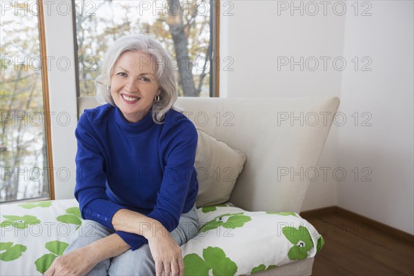 Portrait of smiling Caucasian woman