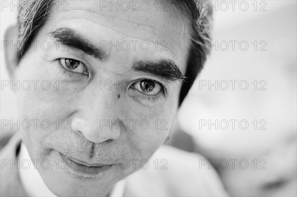 Close up of Asian businessman